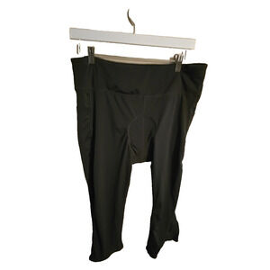 Kimmery Cycling Biking Spin Padded Capri Pants Dark Grey Womans Size XL Stretch